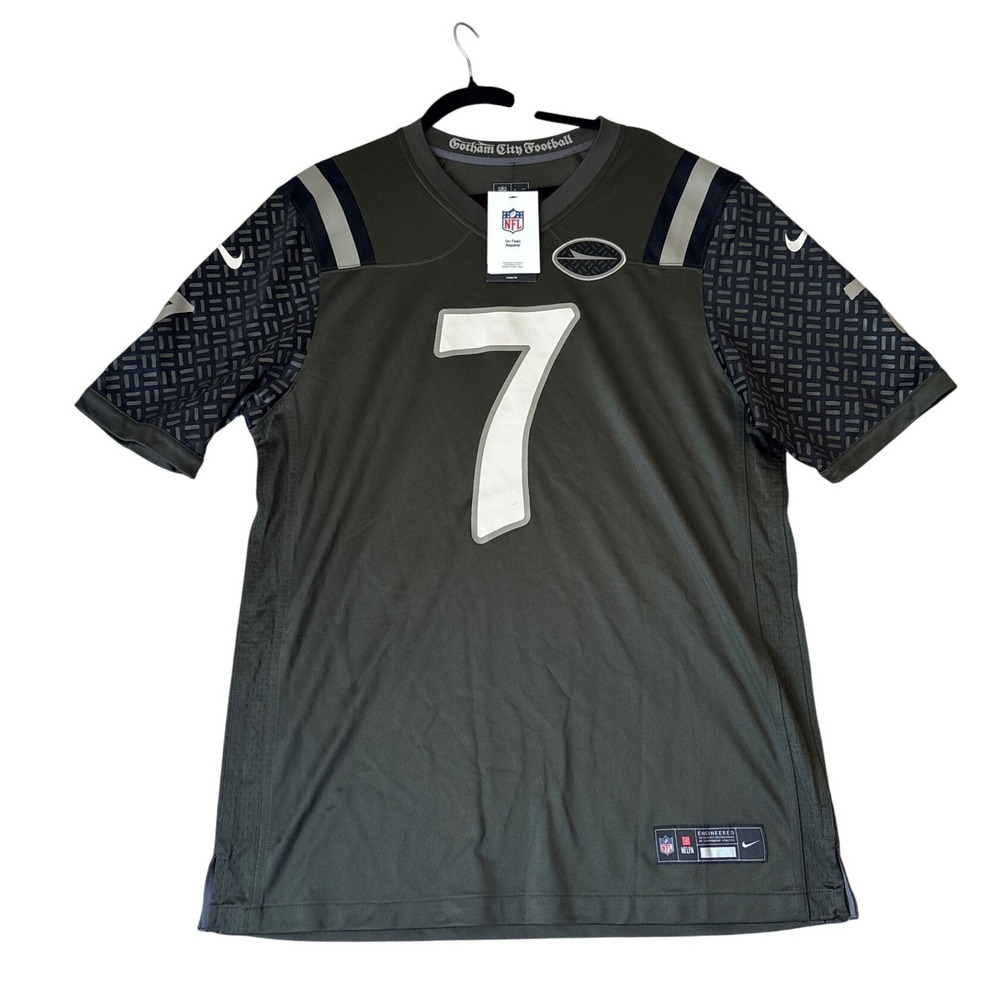 Nike Justin Fields Jets Jersey Men Green Gotham City Football NWT SIZE Large
